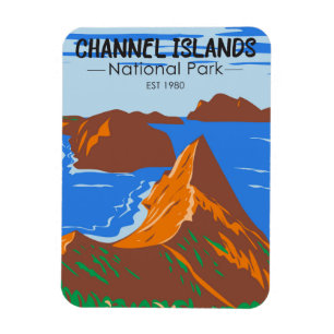 Channel Islands National Park Kalifornien Vintage Magnet
