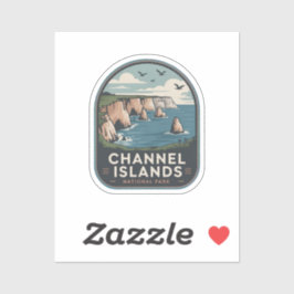 Channel Islands National Park Retro-Abzeichen Aufkleber