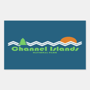 Channel Islands National Park Retro Rechteckiger Aufkleber