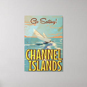 Channel Islands Vintage Reiseplakat Leinwanddruck
