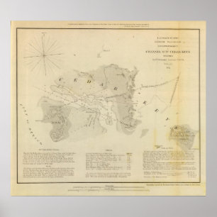 Channel IV, CedarKeys, Fla Poster