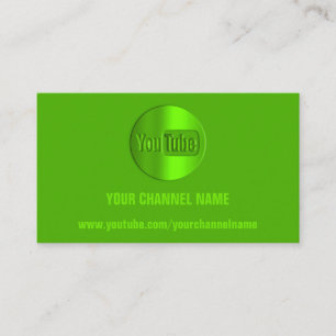 CHANNEL NAME YOU TULOGO QR CODE GREEN LEMON VISITENKARTE