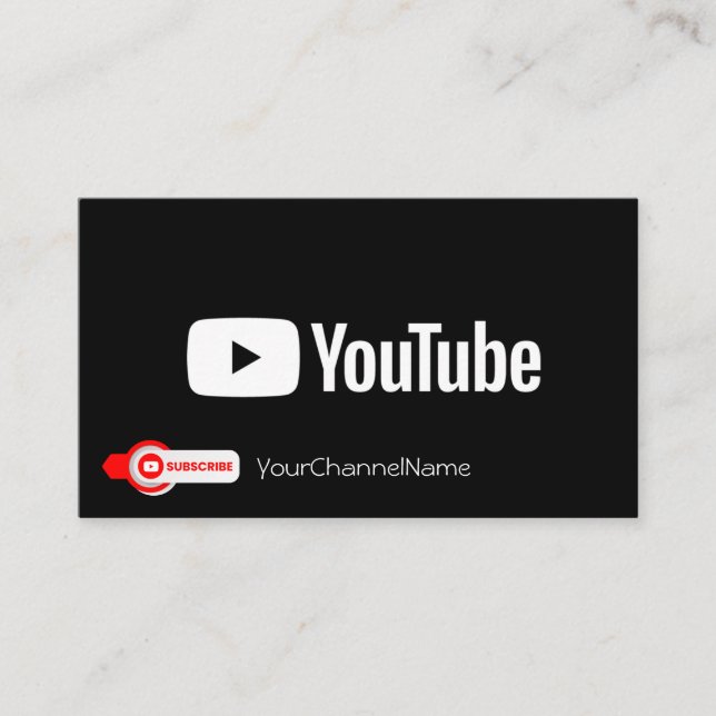 Channel-Werbekarte Visitenkarte (Vorderseite)