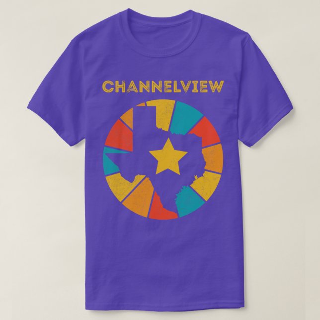 Channelview Texas Vintag Distressed Souvenir 1 T-Shirt (Design vorne)