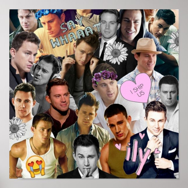 Channing Tatum Collage Poster (Vorne)