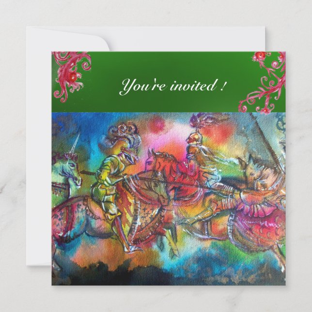 CHANSON DE ROLAND / BEKÄMPFUNG VON ÜBERNACHTUNGEN  EINLADUNG (Vorderseite)