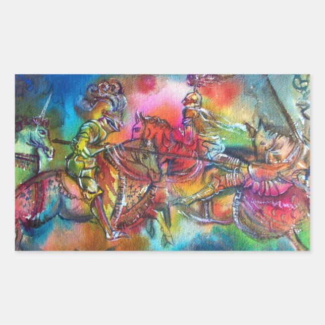 CHANSON DE ROLAND / BEKÄMPFUNG VON ÜBERNACHTUNGEN  RECHTECKIGER AUFKLEBER (Vorderseite)