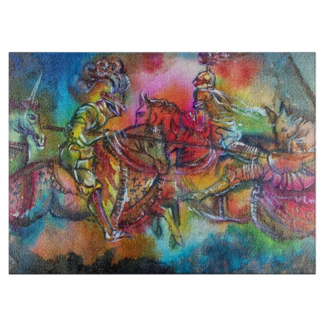 CHANSON DE ROLAND / BEKÄMPFUNG VON ÜBERNACHTUNGEN  SCHNEIDEBRETT (Vorderseite)