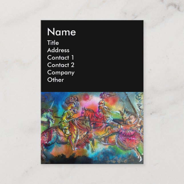 CHANSON DE ROLAND / BEKÄMPFUNG VON ÜBERNACHTUNGEN  VISITENKARTE (Vorderseite)