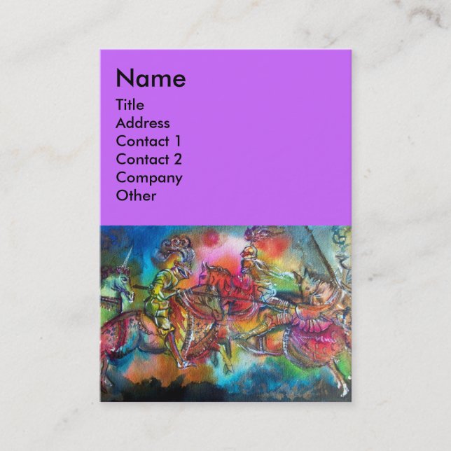 CHANSON DE ROLAND / BEKÄMPFUNG VON ÜBERNACHTUNGEN  VISITENKARTE (Vorderseite)