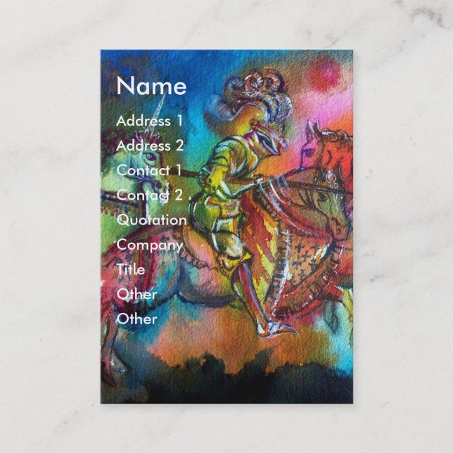 CHANSON DE ROLAND / BEKÄMPFUNG VON ÜBERNACHTUNGEN  VISITENKARTE (Vorderseite)