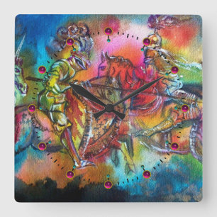 CHANSON DE ROLAND/ COMBAT OF KNIGHTS IN TOURNAMENT QUADRATISCHE WANDUHR