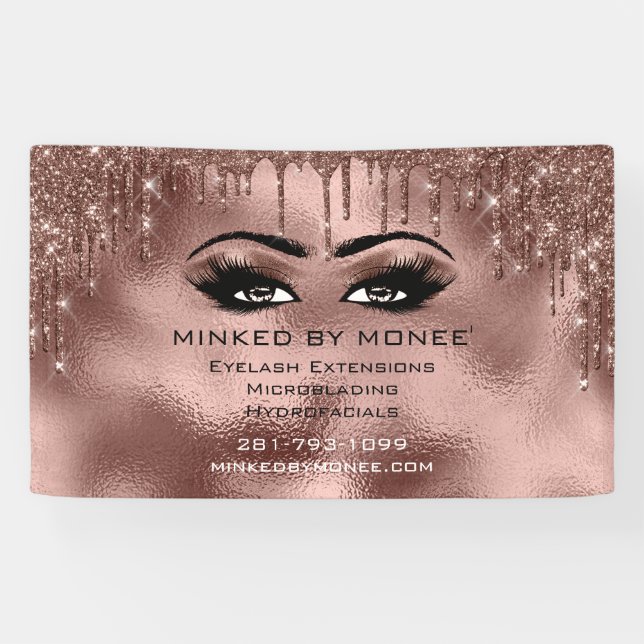 Chantelle Eyelash Brows Makeup Artist Tropfens Banner (Horizontal)