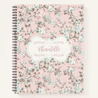 Chantelle Pink Vintage Rose Deluxe Notizbuch