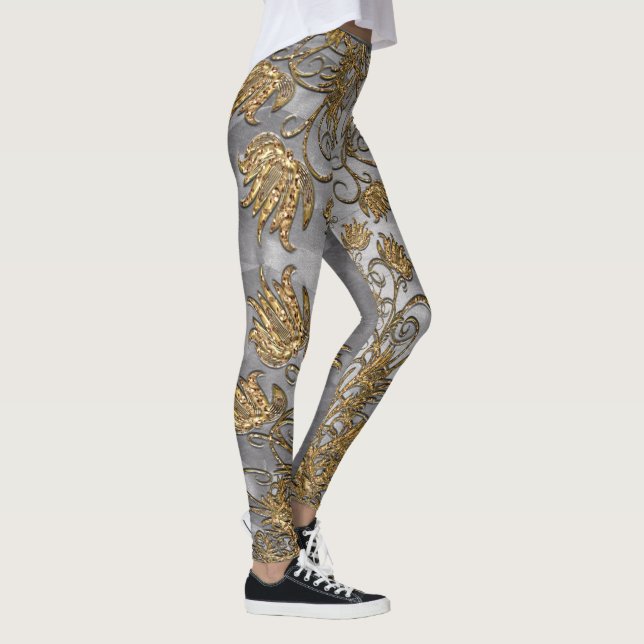 Chantelvilla Dove Two Toned Elegant Leggings (Rechts)