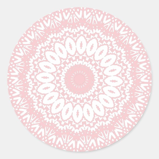 Chantilly Lace Siegel Runder Aufkleber (Vorderseite)