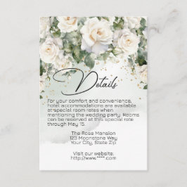 Chantilly Lace Wedding Details Card Begleitkarte