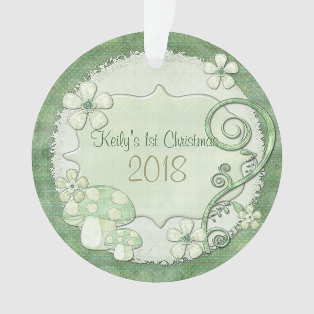 Chantily Whimsical Baby Girl 1. Ornament (Vorderseite)