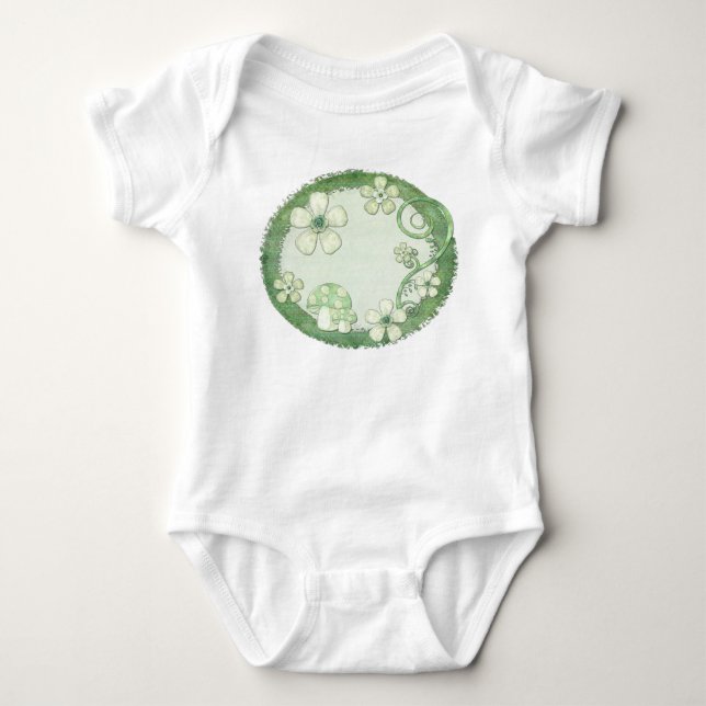 Chantily Whimsical Mixed Media Baby Strampler (Vorderseite)
