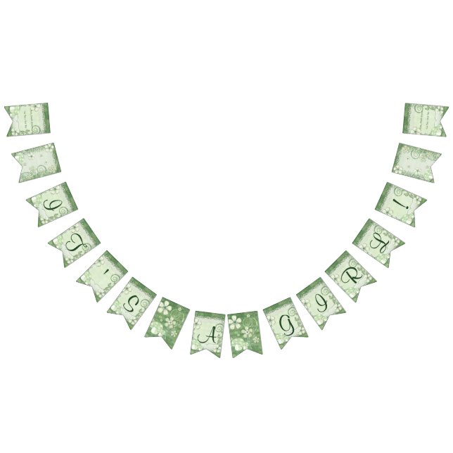 Chantily Whimsical Mixed Media IT ist ein MÄDCHEN Wimpelkette (Alle)