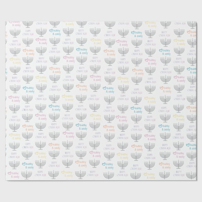 Chanuka Wrapping Paper Geschenkpapier (Saum)