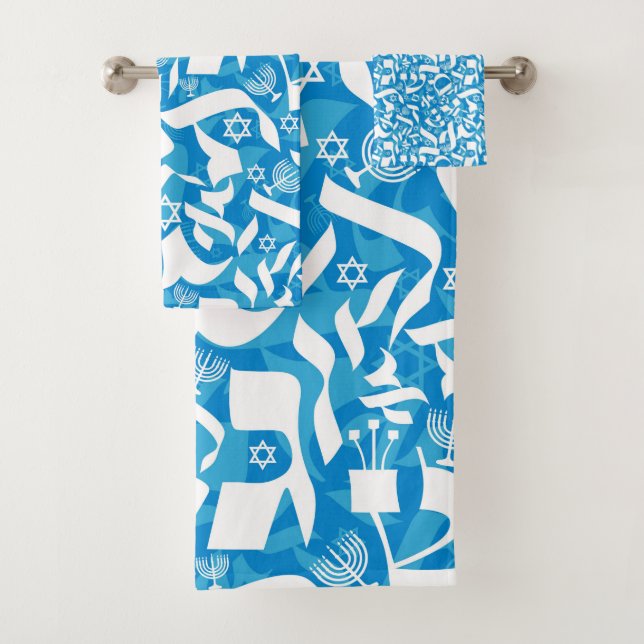 Chanukah 3-Stück Set Handtücher - Judaika Geschenk (Insitu)
