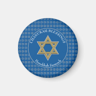 CHANUKAH BLESSINGS Star of David Hanukkah Magnet