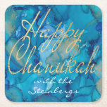 Chanukah Blue Gold Rechteckiger Pappuntersetzer<br><div class="desc">"Chanukah Blue and Gold, Square Paper Untersetzer" sind bereit, Ihnen zu helfen, Ihr Party zu starten! Personalisieren Sie diese, indem Sie Text an einem beliebigen Ort des Untersetzer löschen und hinzufügen. Wählen Sie Ihren bevorzugten Schriftart Stil, Farbe und Größe. Danke, dass ihr angehalten und vorbeigekommen seid! Viel geschätzt! Alle meine...</div>