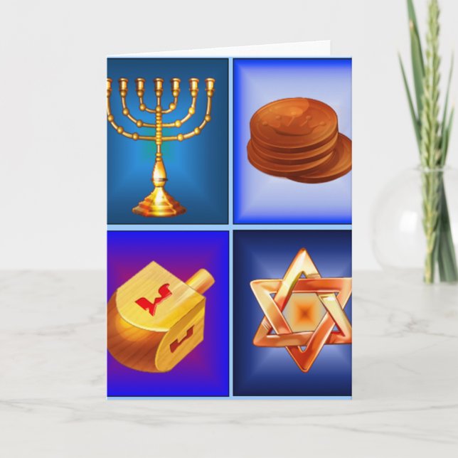 Chanukah Card Feiertagskarte (Vorderseite)