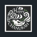 Chanukah Dove Serviette<br><div class="desc">Chanukah Dove Design, Papier, moderne Servietten. Happy Chanukah/Hanukkah! Die Hintergrundfarbe kann ausgetauscht werden! Mach' es dir zu eigen! Text kann mit der bevorzugten Schriftart-Farbgröße und -Stil ausgetauscht werden. Danke, dass du angehalten und eingekauft hast! Viel geschätzt! Happy Chanukah/Hanukkah! Stil: Standard-Cocktail Bei guter Feier geht es genauso um die Präsentation wie...</div>