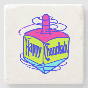 Chanukah Dreidel Steinuntersetzer