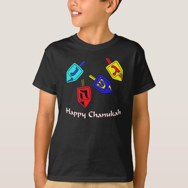 Chanukah Dreidels T-Shirt (Vorderseite)