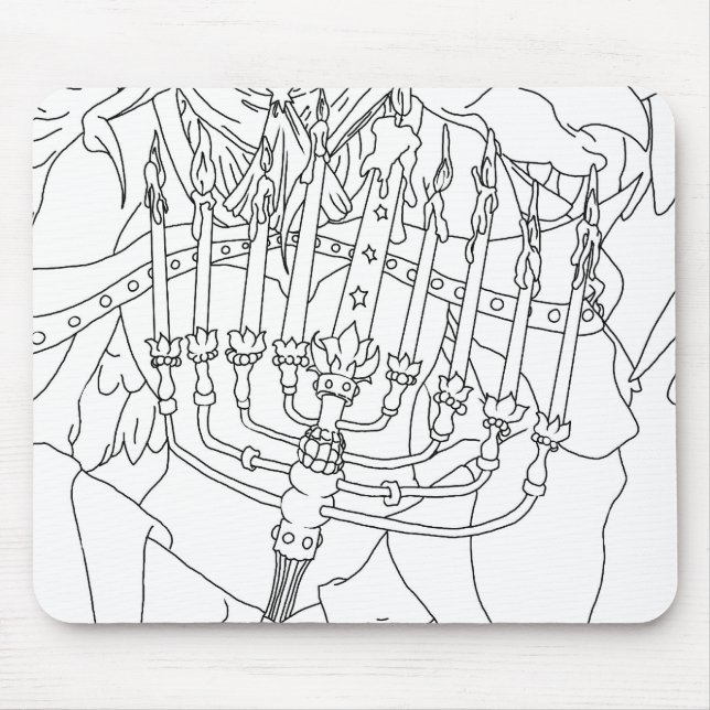 Chanukah Engel Mousepad (Vorne)