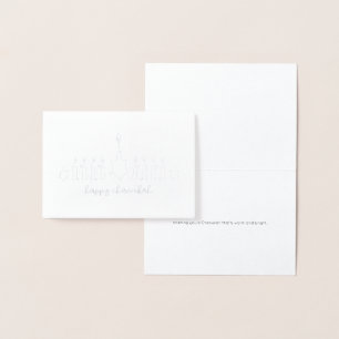 Chanukah Foil Card Folienkarte