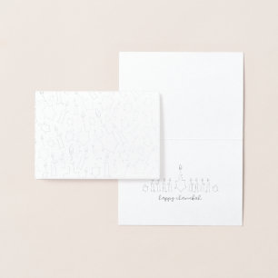 Chanukah Foil Card Folienkarte