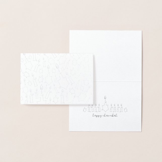 Chanukah Foil Card Folienkarte (Anzeige)