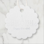 Chanukah Foil Favor Tags<br><div class="desc">Chanukah verdient etwas mehr - etwas Besonderes! Dieses Design zeichnet sich durch eine wunderschöne,  vereinfachende,  minimalistische Ästhetik mit moderner Touch und einem zarten Flair aus. Celebrate Chanukah mit koordinierender Dekoration und Geschenkartikel. Machen Sie dieses Jahr ein Chanukah zu erinnern!</div>
