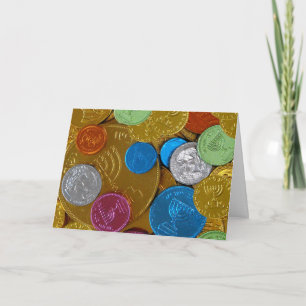 Chanukah Gelt Feiertagskarte