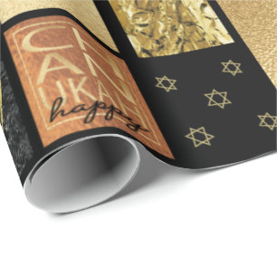 Chanukah Goldene Montage Geschenkpapier