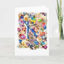Chanukah Greeting Card Feiertagskarte