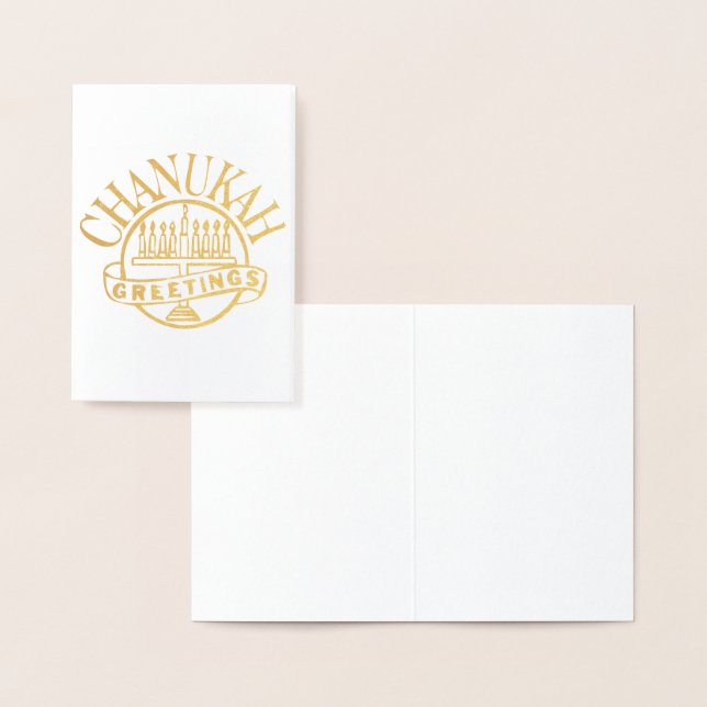 Chanukah Greetings Folienkarte (Anzeige)