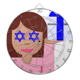 Chanukah Haar gedreht Emoji Dartscheibe