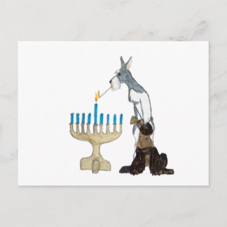 chanukah ( Hanukkah ) card Feiertagspostkarte