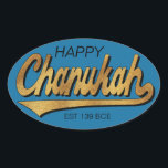 Chanukah/Hanukkah Retro Stickers OVAL<br><div class="desc">Chanukah/Hanukkah Retro Stickers OVAL. "Retro Happy Chanukah EST 139 BCE" Ich buchstabiere es, Chanukah ist einer meiner Lieblingsferien. Viel Spaß mit diesen Aufklebern wie Tortenpfropfen, Geschenketiketten, Taschenschließungen oder was auch immer Ihre Feierlichkeiten sind! Personalisieren Sie das durch Löschen, "Happy" und "Est 139 BCE" und Ersetzen mit Ihren eigenen Worten. Wählen...</div>