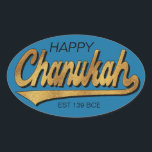 Chanukah/Hanukkah Retro Stickers OVAL<br><div class="desc">Chanukah/Hanukkah Retro Stickers OVAL. "Retro Happy Chanukah EST 139 BCE" Ich buchstabiere es, Chanukah ist einer meiner Lieblingsferien. Viel Spaß mit diesen Aufklebern wie Tortenpfropfen, Geschenketiketten, Taschenschließungen oder was auch immer Ihre Feierlichkeiten sind! Personalisieren Sie das durch Löschen, "Happy" und "Est 139 BCE" und Ersetzen mit Ihren eigenen Worten. Wählen...</div>