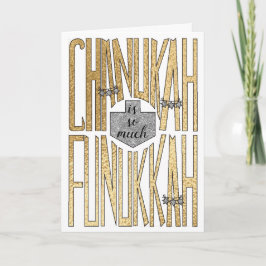 "Chanukah ist so viel Funukkah" Grußkarte Feiertagskarte