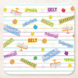 Chanukah Party Time Rechteckiger Pappuntersetzer<br><div class="desc">"Chanukah Party Time" Square Paper Untersetzer ist bereit Ihnen zu helfen, Ihr Party starten! Danke, dass ihr angehalten und vorbeigekommen seid! Viel geschätzt! Alle meine Designs können auf andere Zazzle Produkte übertragen werden. Immer Karo Vorschau, um sicher zu gehen, dass Sie für perfekte Passform angepasst! Melde mich mit Fragen oder...</div>