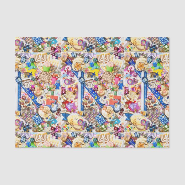 Chanukah Seidenpapier (Vorderseite)