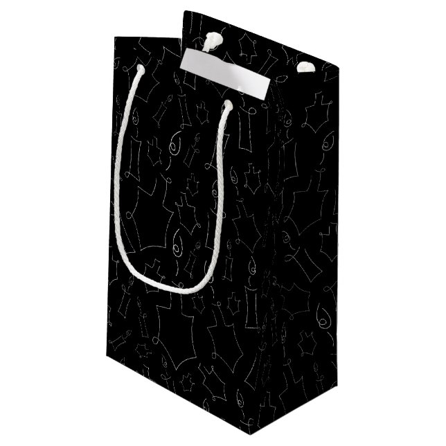 Chanukah Small Geschenktasche Kleine Geschenktüte (Rückseite Schrägansicht)