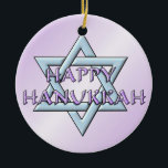 Chanukah Star von David Keramik Ornament<br><div class="desc">Denken Sie an Themen! Spielen Sie mit Hintergrundfarben, fügen Sie Text hinzu oder löschen, und (für ein bisschen eine zusätzliche Gebühr hier bereits hinzugefügt, aber kann gelöscht werden) passen Sie den Rücken mit Bildern, Farbe, Ihr Logo / Geschäftsinfos, etc.! Diese sind auch ideal für Geschenke oder als Finishing-Touch des Unterrichts...</div>
